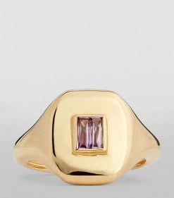 SHAY Yellow Gold and Amethyst Pinky Ring PURPLE Rings -Annoushka Online Shop shay yellow gold and amethyst pinky ring 17488113 37250789 1000