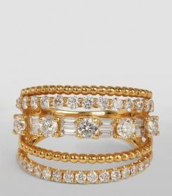 SHAY Yellow Gold and Diamond Deco Ring Rings -Annoushka Online Shop shay yellow gold and diamond deco ring 15329320 26653468 1000