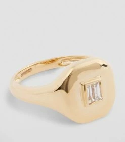 SHAY Yellow Gold and Diamond New Modern Baguette Pinky Ring Rings -Annoushka Online Shop shay yellow gold and diamond new modern baguette pinky ring 14868993 31410406 1000