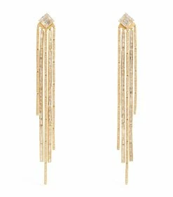 SHAY Yellow Gold and Diamond Sticks & Stones Drop Earrings YG