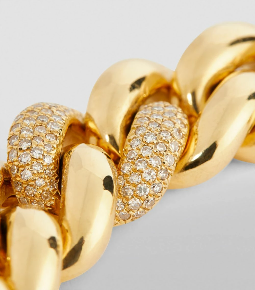 SHAY Yellow Gold and Diamond Triple Pavé Jumbo Links Bracelet Bracelets 7 SHAY Yellow Gold and Diamond Triple Pavé Jumbo Links Bracelet Bracelets - Image 6
