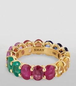 SHAY Yellow Gold Basics Rainbow Eternity Ring (Size 5) YG Rings -Annoushka Online Shop shay yellow gold basics rainbow eternity ring size 5 17433119 35991759 1000