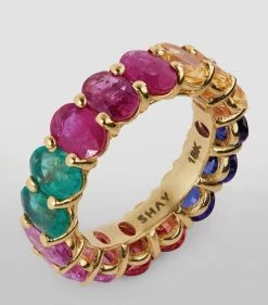 Annoushka Online Shop -Annoushka Online Shop shay yellow gold basics rainbow eternity ring size 5 17433119 35992499 1000