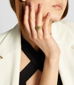 SHAY Yellow Gold, Diamond and Emerald Sticks & Stones Ring (Size 7) Rings -Annoushka Online Shop shay yellow gold diamond and emerald sticks stones ring size 7 16413818 31522884 1000